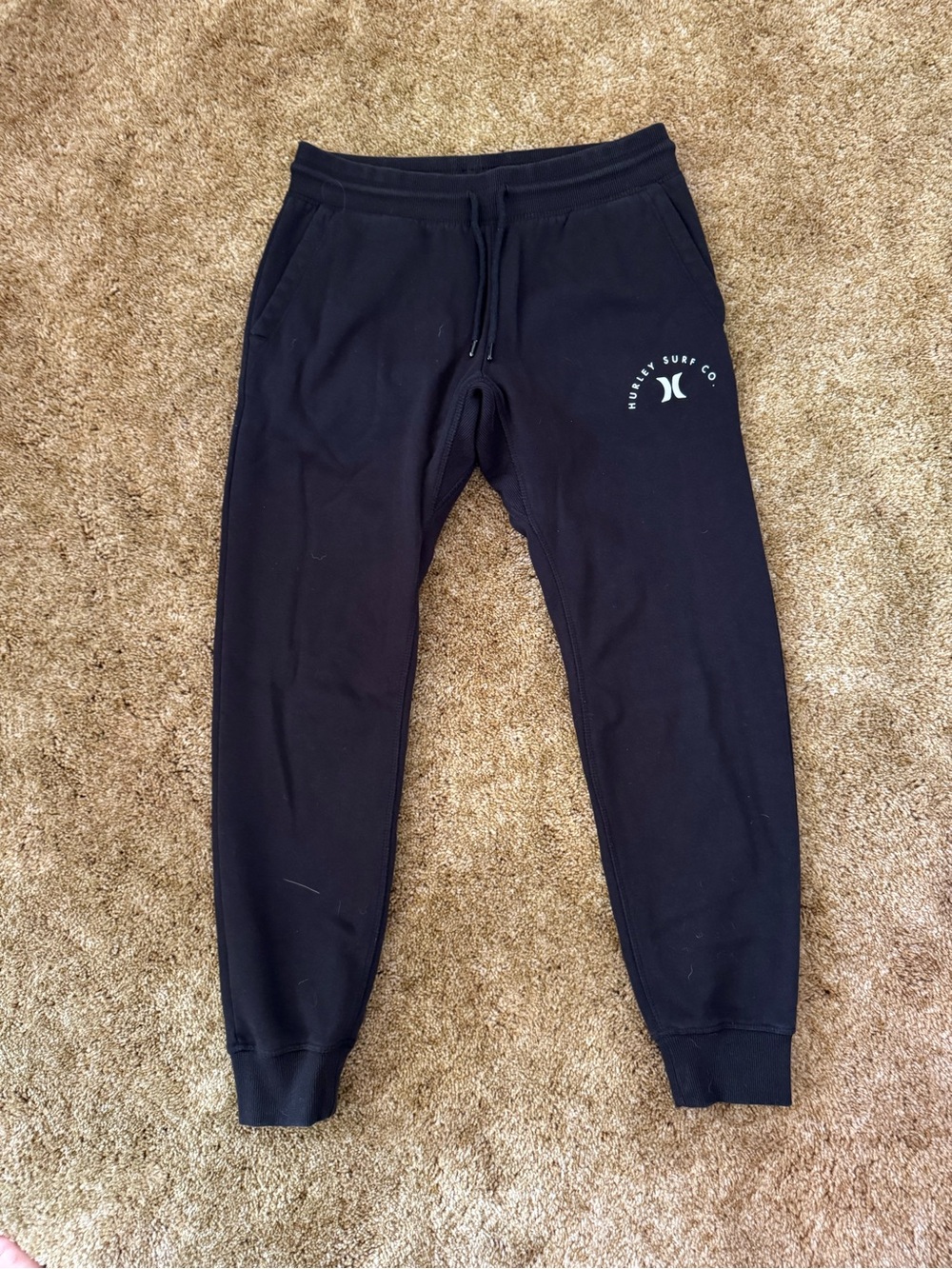 Black Hurley joggers; excellent condition